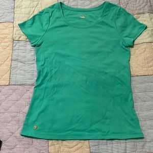 Lilly Pulitzer crew neck green t shirt
